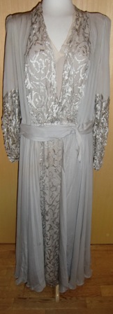 xxM390M ca 1917 Beautiful silk chiffon dress with label